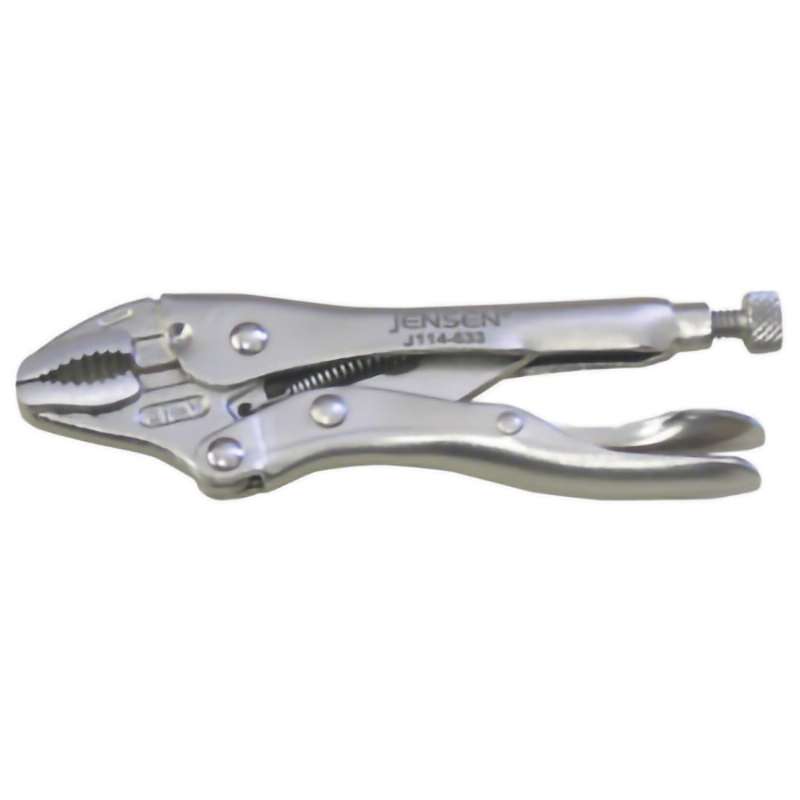 Pliers, Curved, Locking, 5" OAL